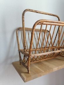 Porte-revue en rotin