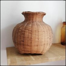 Vase en osier
