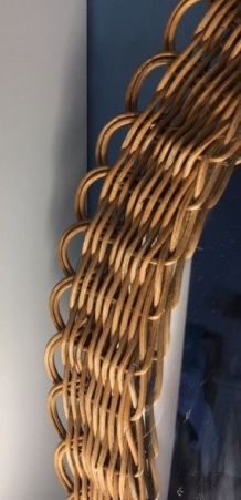 Miroir soleil osier 50cm   