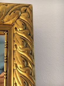 Miroir doré ancien 58 x 50cm