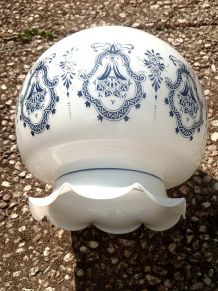 abat jour , suspension en opaline, vintage