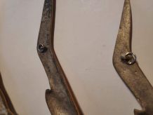 mouettes en laiton massif avec crochets au dos