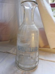 Carafe Pernod fils 1950/60 verre épais bullé
