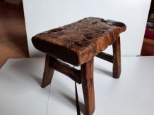 Petit tabouret chinois ancien patiné – Chine Asie asiatique 