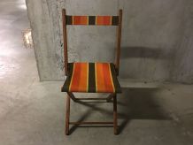 Chaise pliante années 60