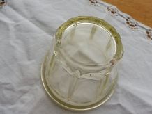 Pot confiture verre épais ancien