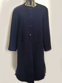 Manteau vintage bleu marine marque Sav Heol Taille 48