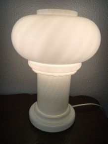 Lampe champignon opaline vintage 