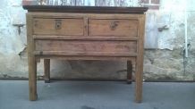 Commode en orme XIX ème chine