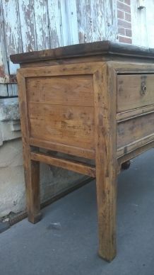 Commode en orme XIX ème chine