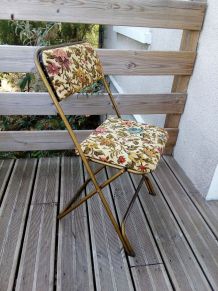 Chaise pliante Lafuma modèle Chantazur d'avant 1968