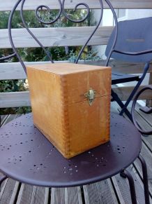 Boite à fiches en bois