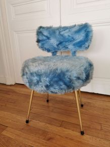 Chaise Pelfran bleue