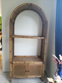 Bibliothèque en rotin