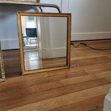 Miroir doré à la feuille d'or 