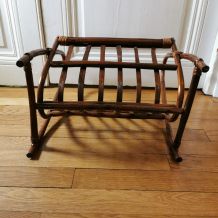 Porte revues en bambou et rotin