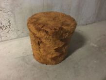 Pouf coffre moumoute années 70