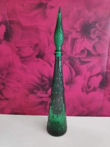 carafe italienne verte gouttes d'eau avec bouchon