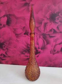 carafe empoli ambrée avec bouchon