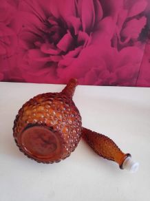 carafe empoli ambrée avec bouchon