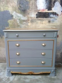 Commode 1900 bois et métal