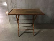 Table pliante en bois années 40