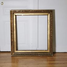 Cadre miroir époque Restauration feuille d'or