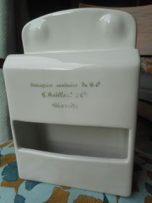 distributeur vertical de papier toilette porcelaine