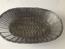 Corbeille à pain ou à fruits en métal tressé 