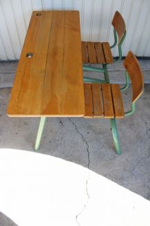 Bureau écolier vintage années 70