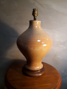pied de lampe terre cuite vernissé + doulle  35x20