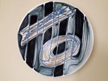 Assiette scandinave signée FAJANS