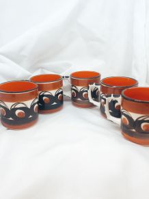 Ensemble de 9 tasses SMF Schramberg
