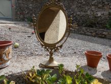miroir psyche bronze style louis XV vintage 