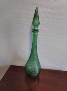 carafe empoli verte avec bouchon flamme