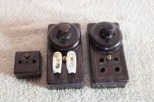 interrupteurs en bakélite années 40/50