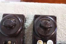 interrupteurs en bakélite années 40/50