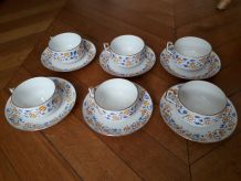 6 tasses à thé Limoges années 50/60