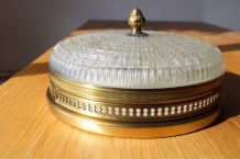 Applique verre pressé moulé années 50/60