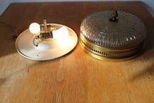 Applique verre pressé moulé années 50/60