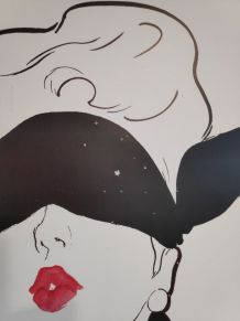 affiche "le rouge baiser" de René Gruau éditions du désastre