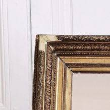 Miroir feuille d'or style barbizon