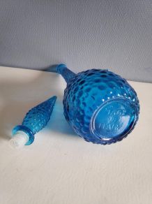 carafe empoli bleue avec bouchon