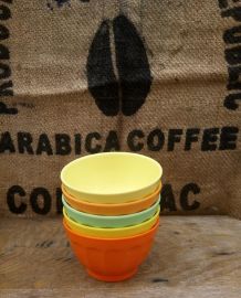 Série de 5 bols en mélamine 