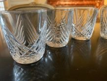 Verres à liqueur en cristal 