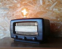 Lampe industrielle, lampe vintage - "Silence Radio"