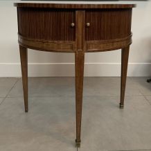 Table / cabinet demi lune vintage 