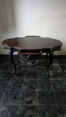 Table en acajou, années 40/50