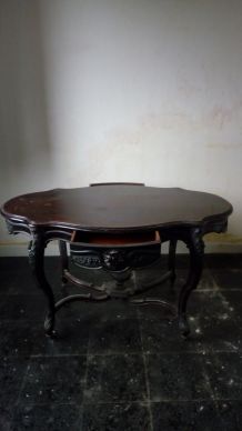 Table en acajou, années 40/50