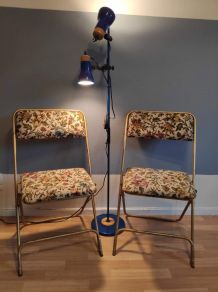 chaises pliantes Lafuma avec tissu imprimé fleurs